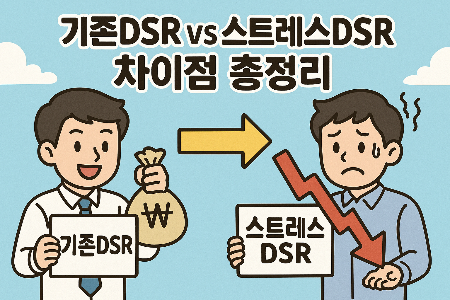 기존DSR vs 스트레스DSR, 차이점 총정리