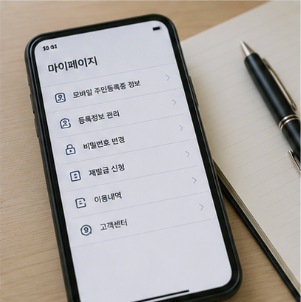 모바일 주민등록증 재발급