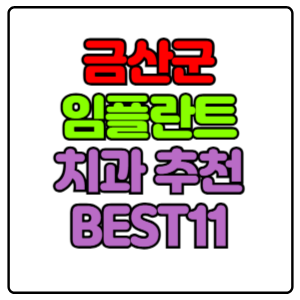 금산군 임플란트 치과 가격 비용 싼 곳,저렴한 곳,잘하는 곳,유명한 곳 BEST11 추천