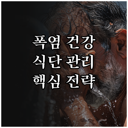 폭염 건강하게 나는 법: 식단 관리 ..