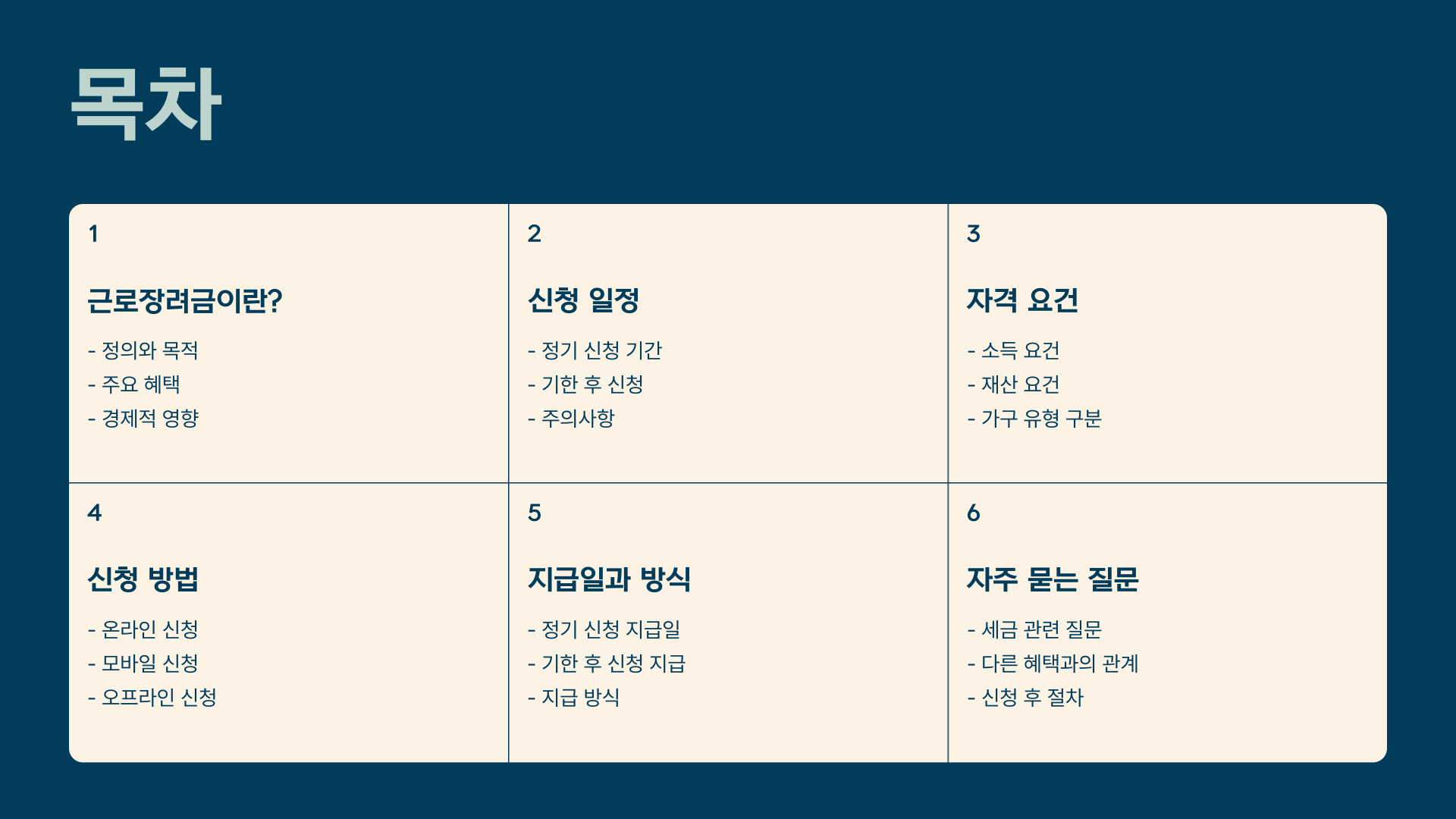 2025 근로장려금 신청 방법 및 자격 요건 총정리