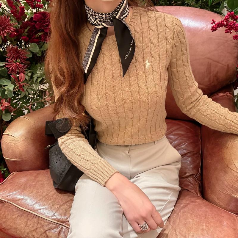 22FW)폴로랄프로렌 여성 케이블 니트(5컬러)