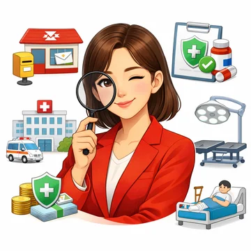 우체국 실손보험 가입조건과 보장 범위를 비교하는 장면3