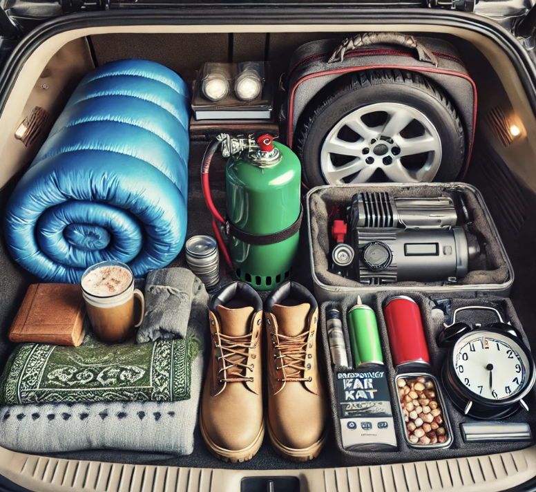 깔끔하게 정리 되어있는 용품 사진