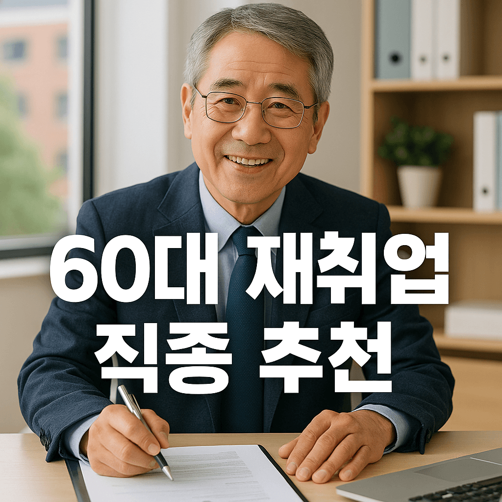 60대 재취업 직종 추천