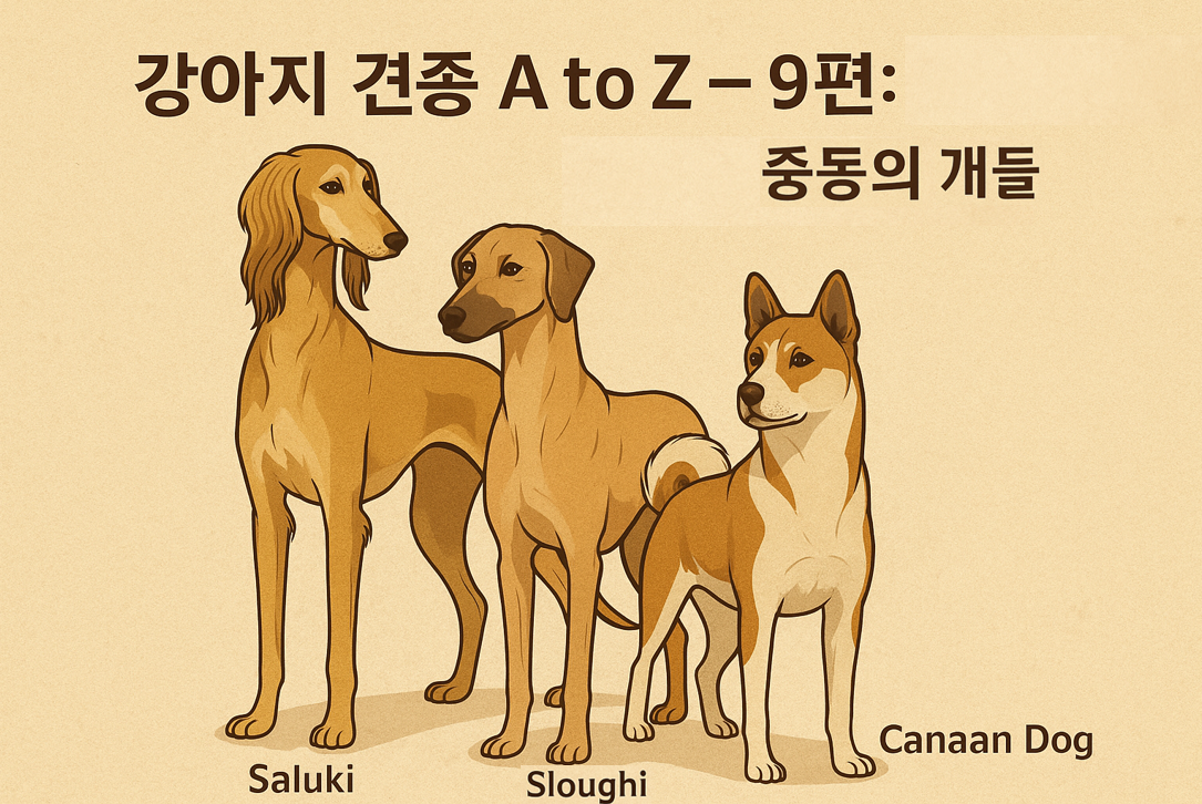 중동의 개들 이미지 - 살루키, 슬루기, 카니안 도그