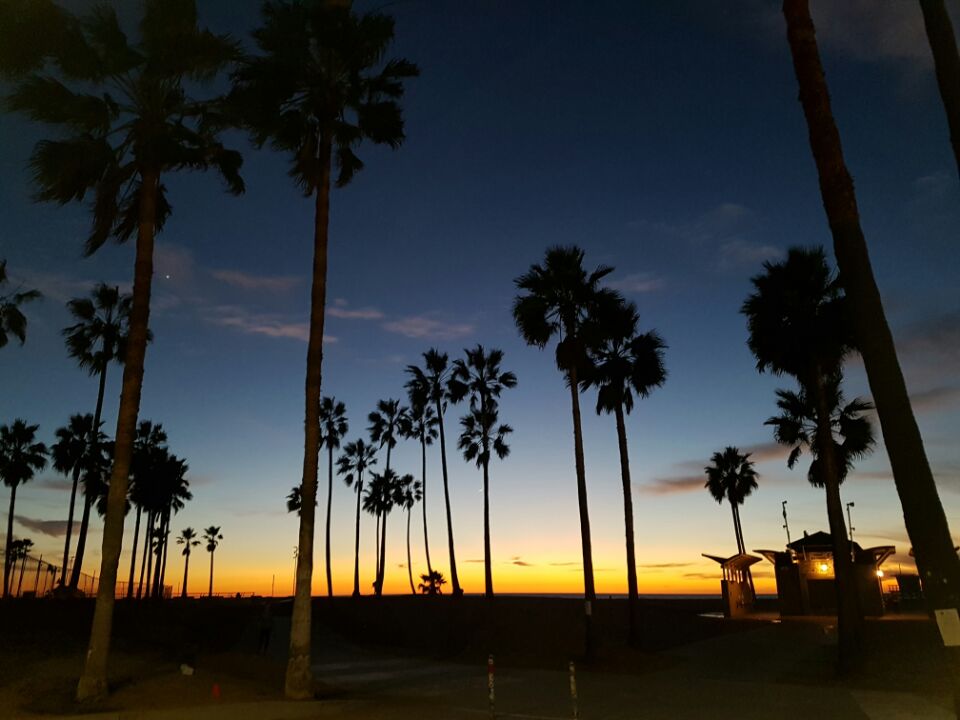 미국 캘리포니아 산타모니카 해변