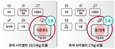 LG 통돌이 세탁기 통세척 방법