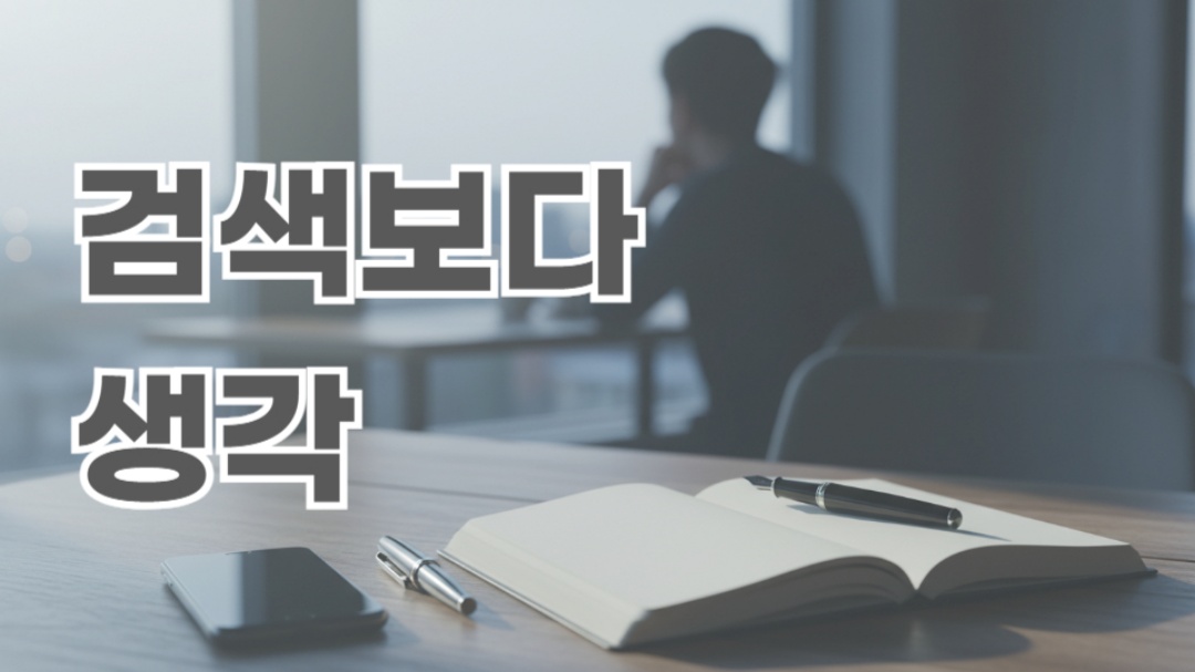 궁금한 것을 바로 찾아보는 대신 스스로 생각하는 시간의 중요성