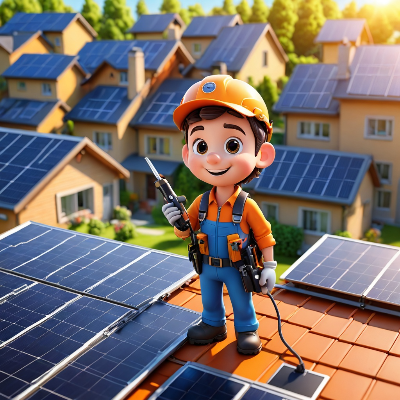 가정용 태양광 설치 기사