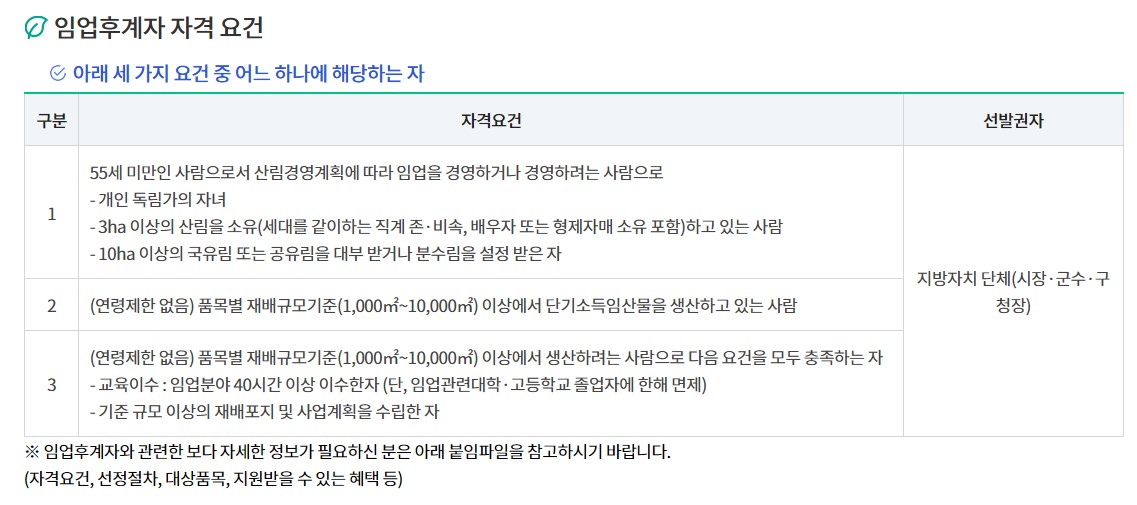 임업후계자 온라인 교육 이수 방법 신청 사이트