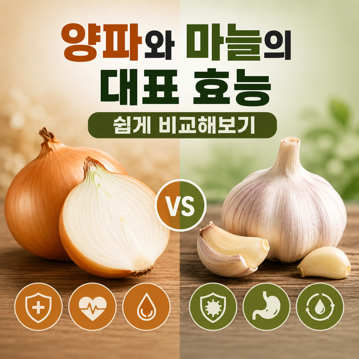 양파와 마늘의 대표 효능