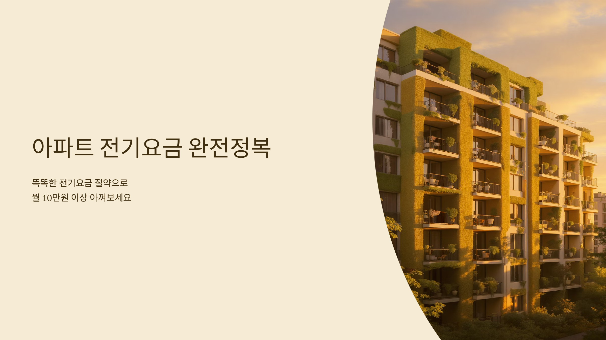 아파트 전기요금 절약 실전 꿀팁