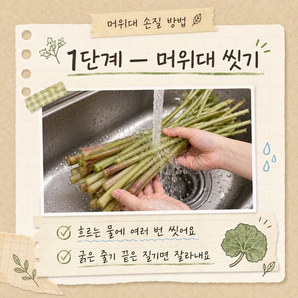 머위대 들깨볶음