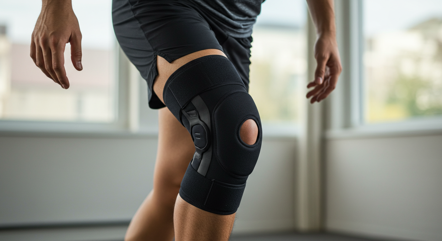무릎보호대착용