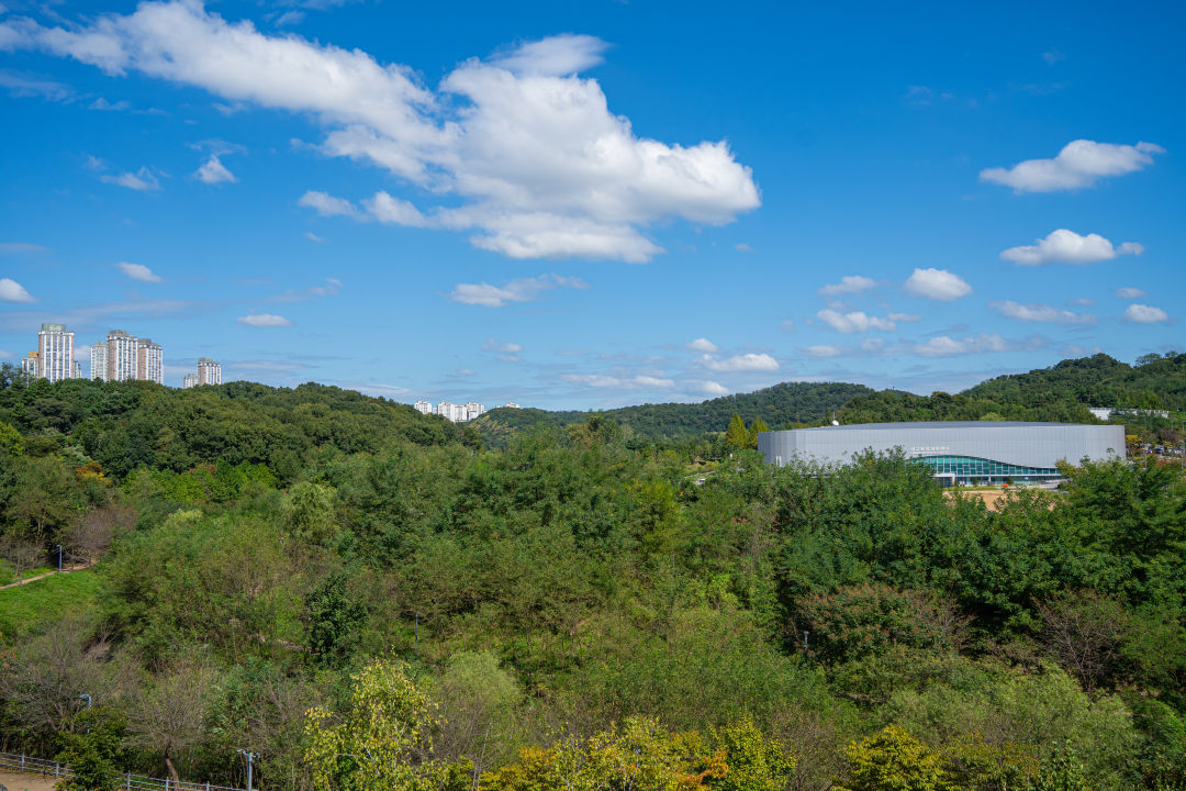 광교 푸른숲 도서관 야외 테라스