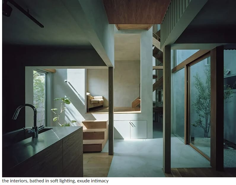 후지와라무로 건축가들의 4인 가족 '하우스 인 고시엔' 'House in koshien' by fujiwaramuro architects echoes japan's connecting roads + alleys