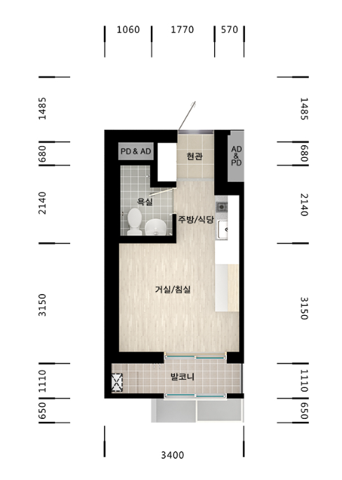 LH 부천중동행복주택 평수별정보