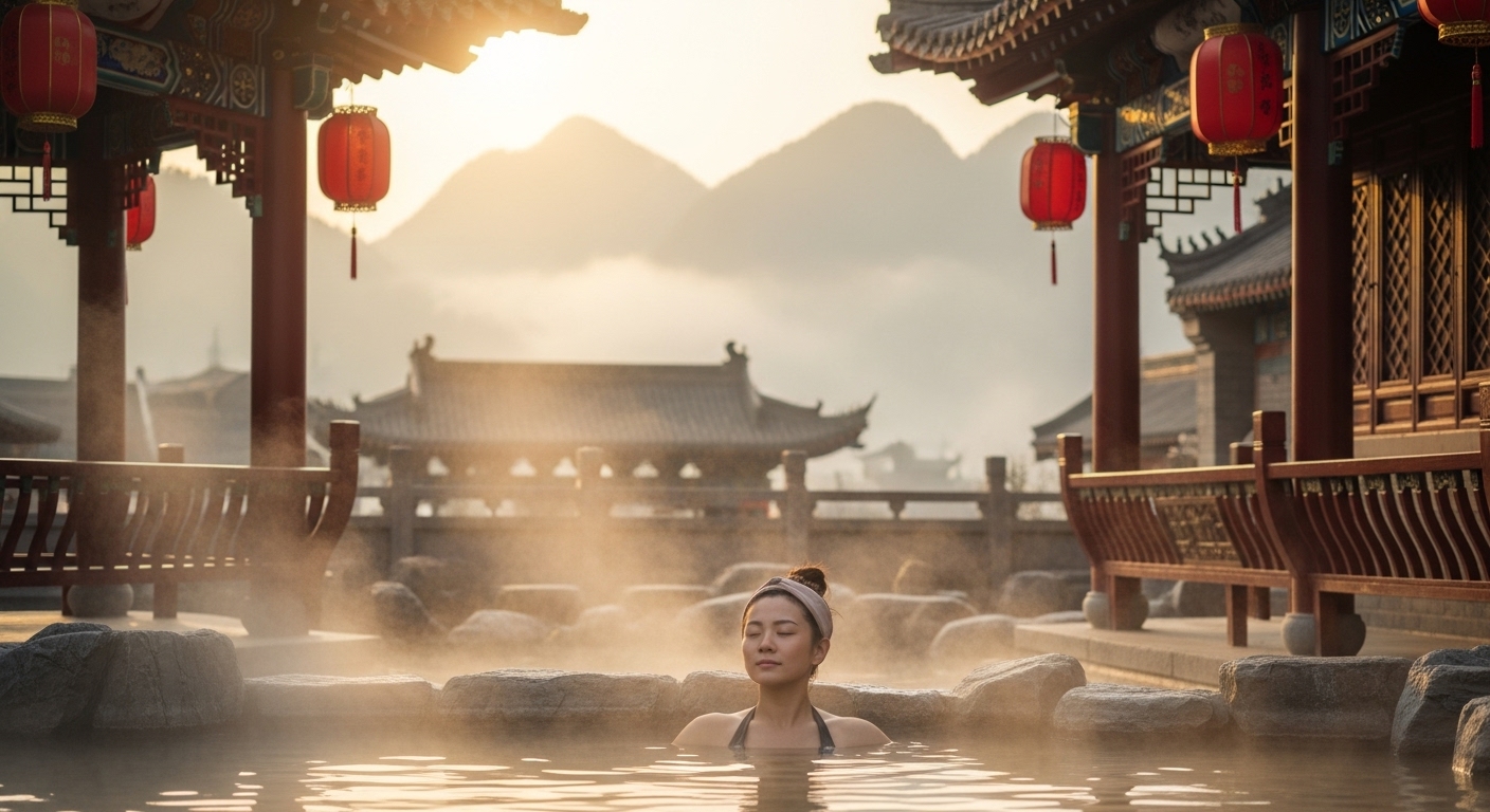 중국 온천 문화 완벽 가이드 - 5000년 한방 철학과 지혜