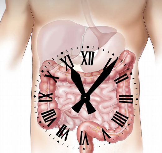 배에가스가 찼을때 시계방향으로 맛사지하면 좋다는 사진