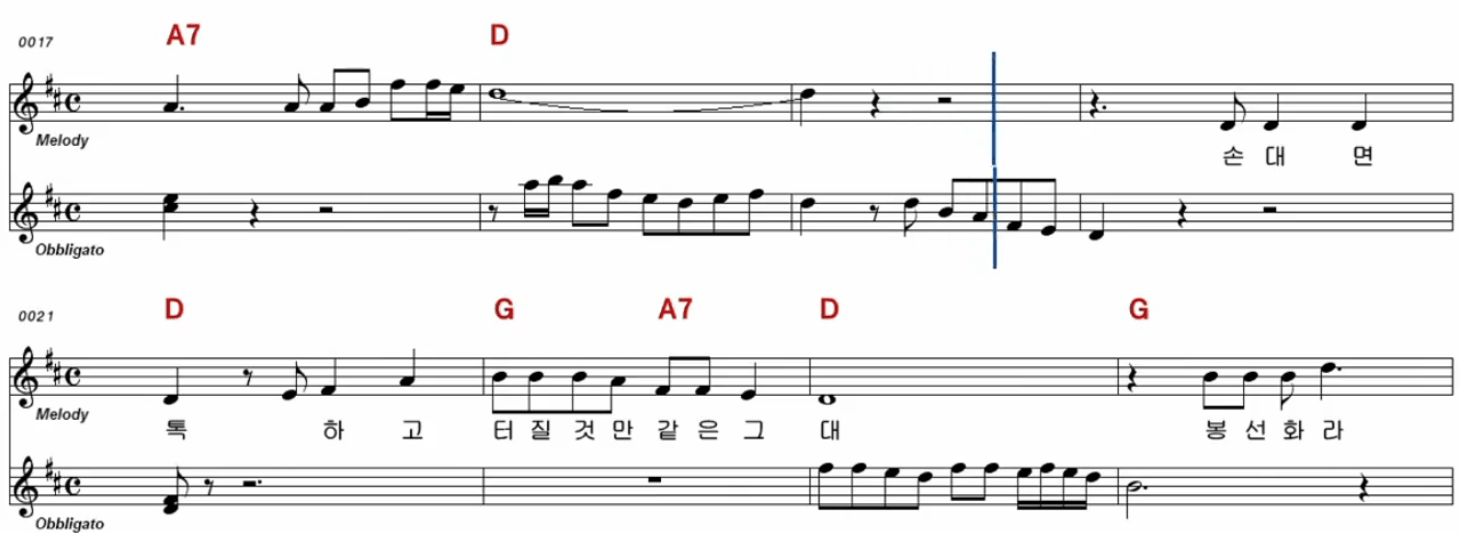 박서진(현철) 봉선화 연정 악보