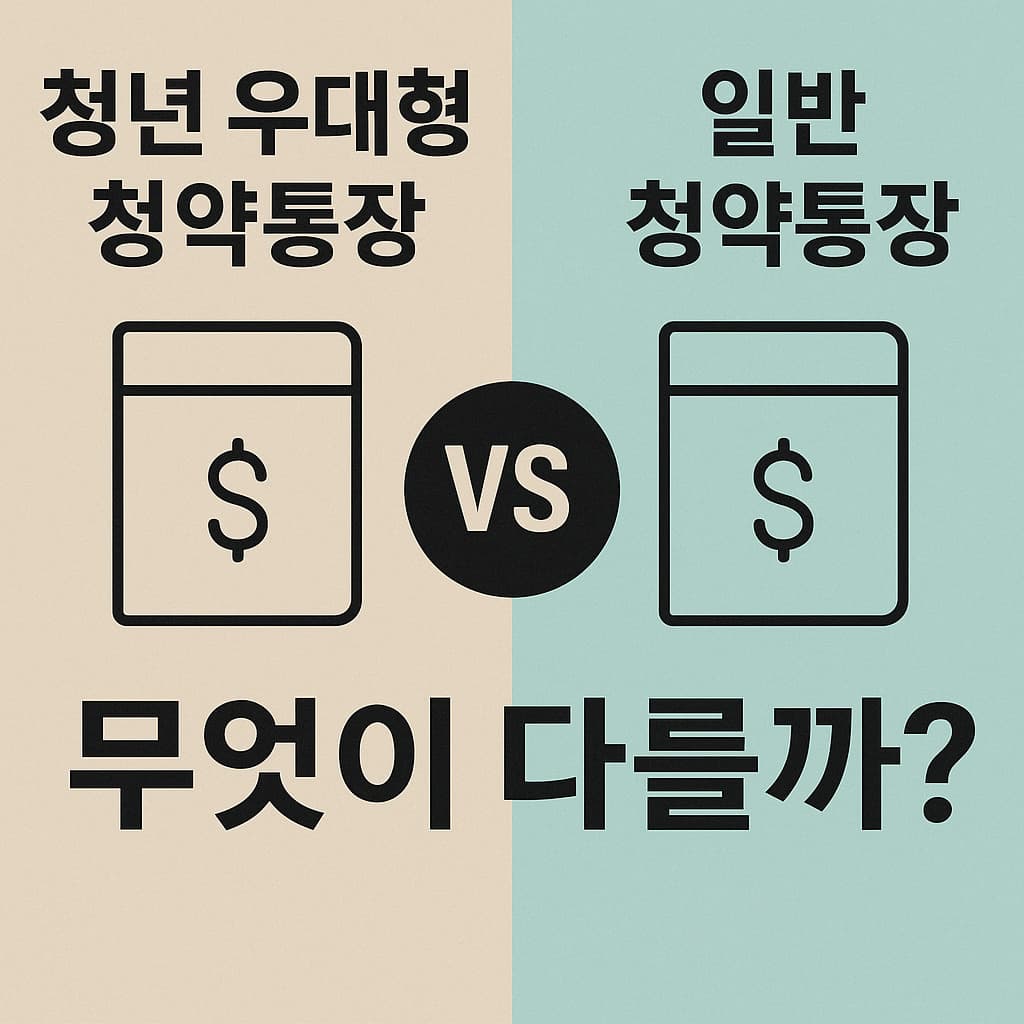 청년 우대형 청약통장 vs 일반 청약통장, 무엇이 다를까?