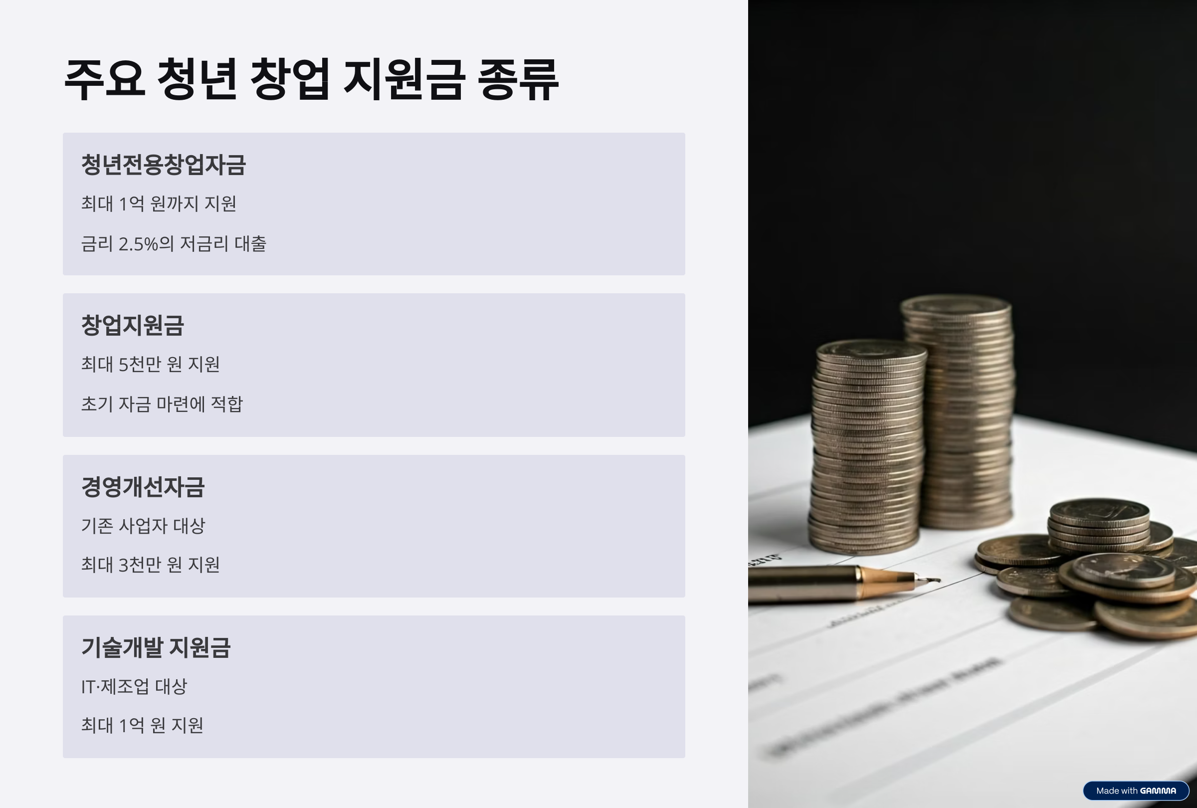 청년 창업 지원금