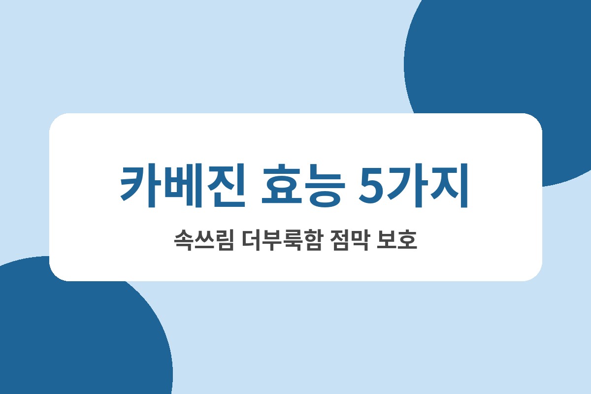 카베진 효능