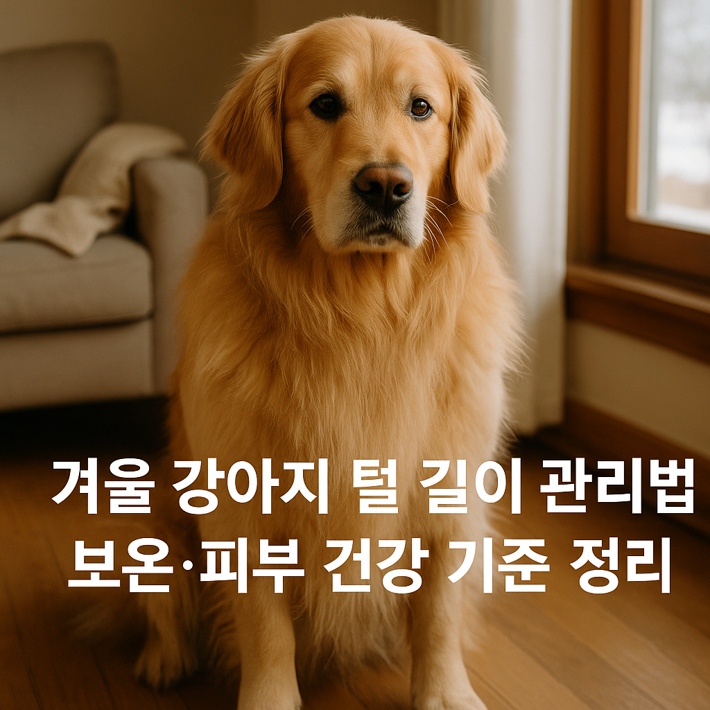 겨울 강아지 털 길이 관리법 보온 피부 건강기준정리. 실사형 이미지
