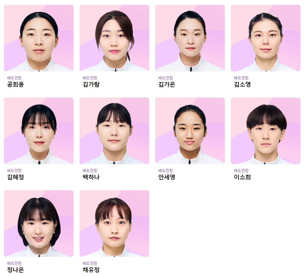  항저우 아시안 게임 배드민턴 선수 명단