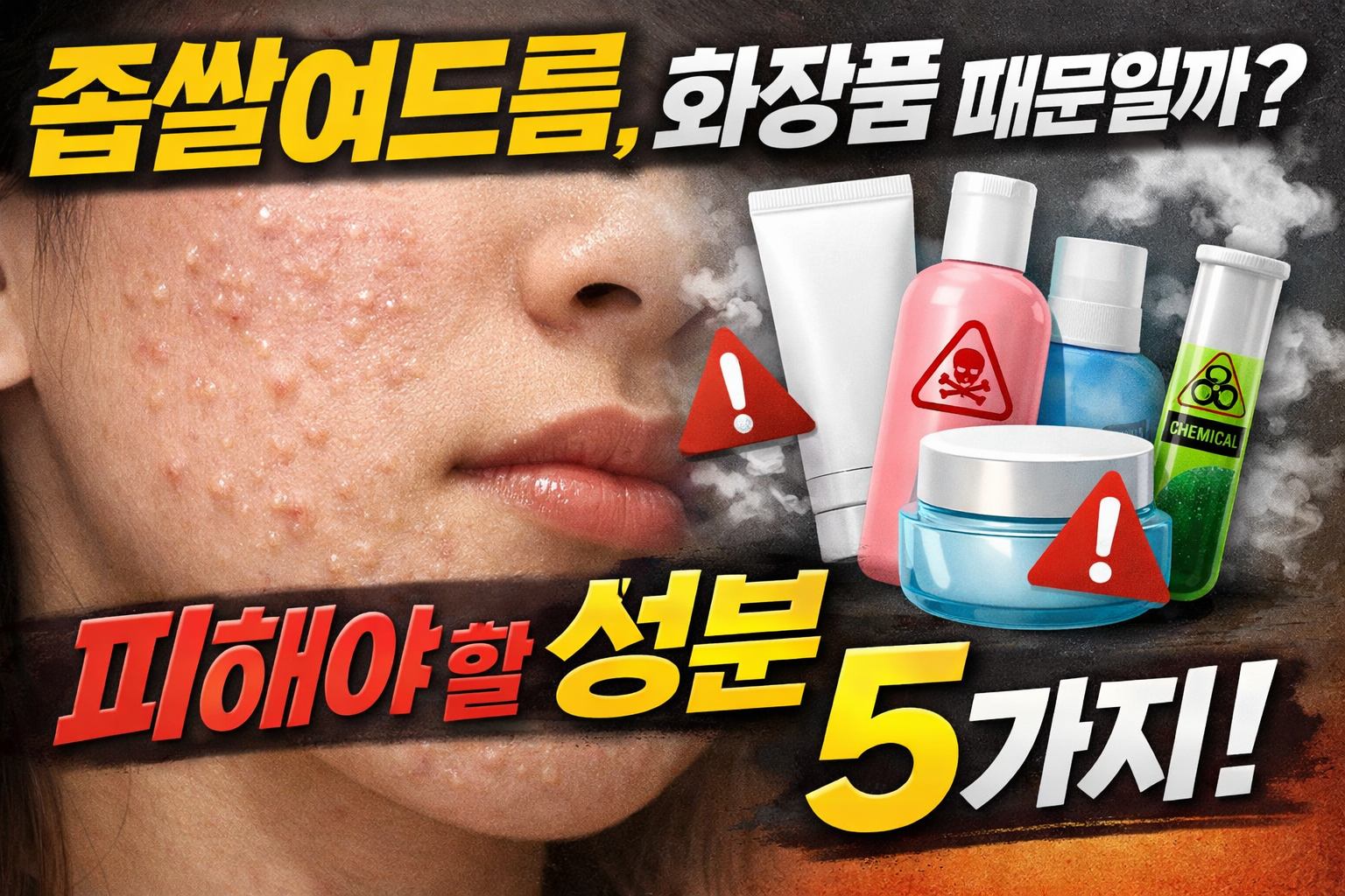 좁쌀여드름 생기는 화장품