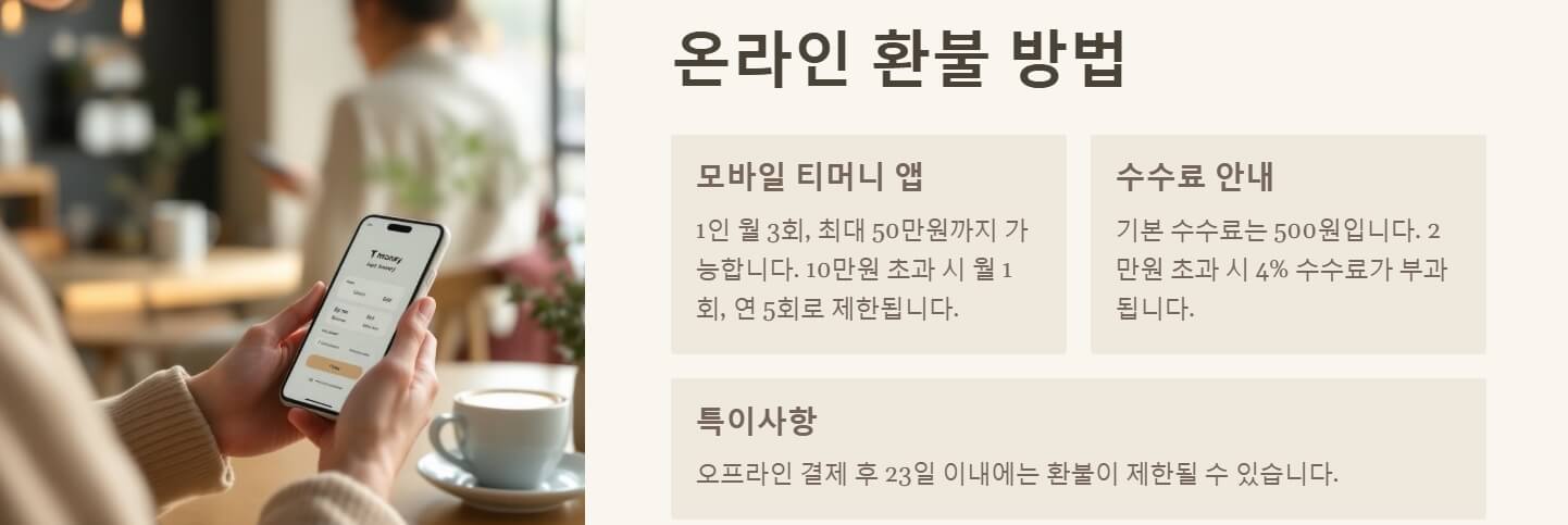 티머니 환불방법