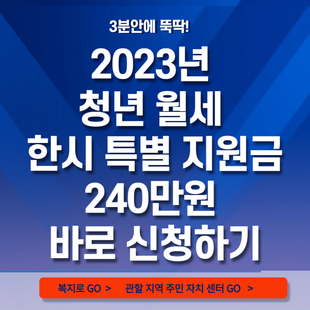 청년월세한지원금