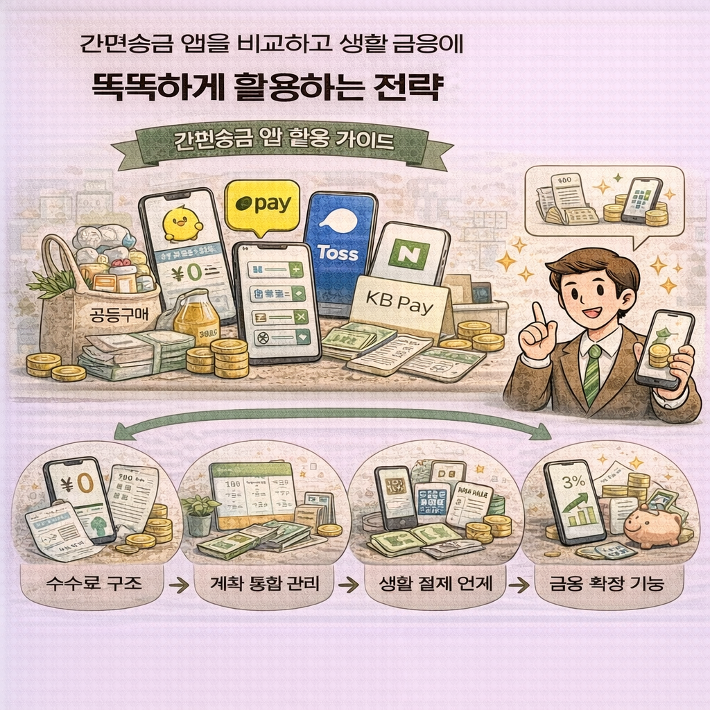 간편송금 앱 비교와 활용 전략 인포그래픽