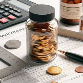 쏜리서치 종합비타민은 돈을 절약해준다는 이미지