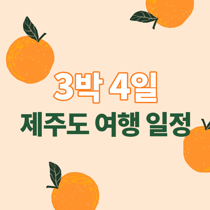 제주도-여행-일정