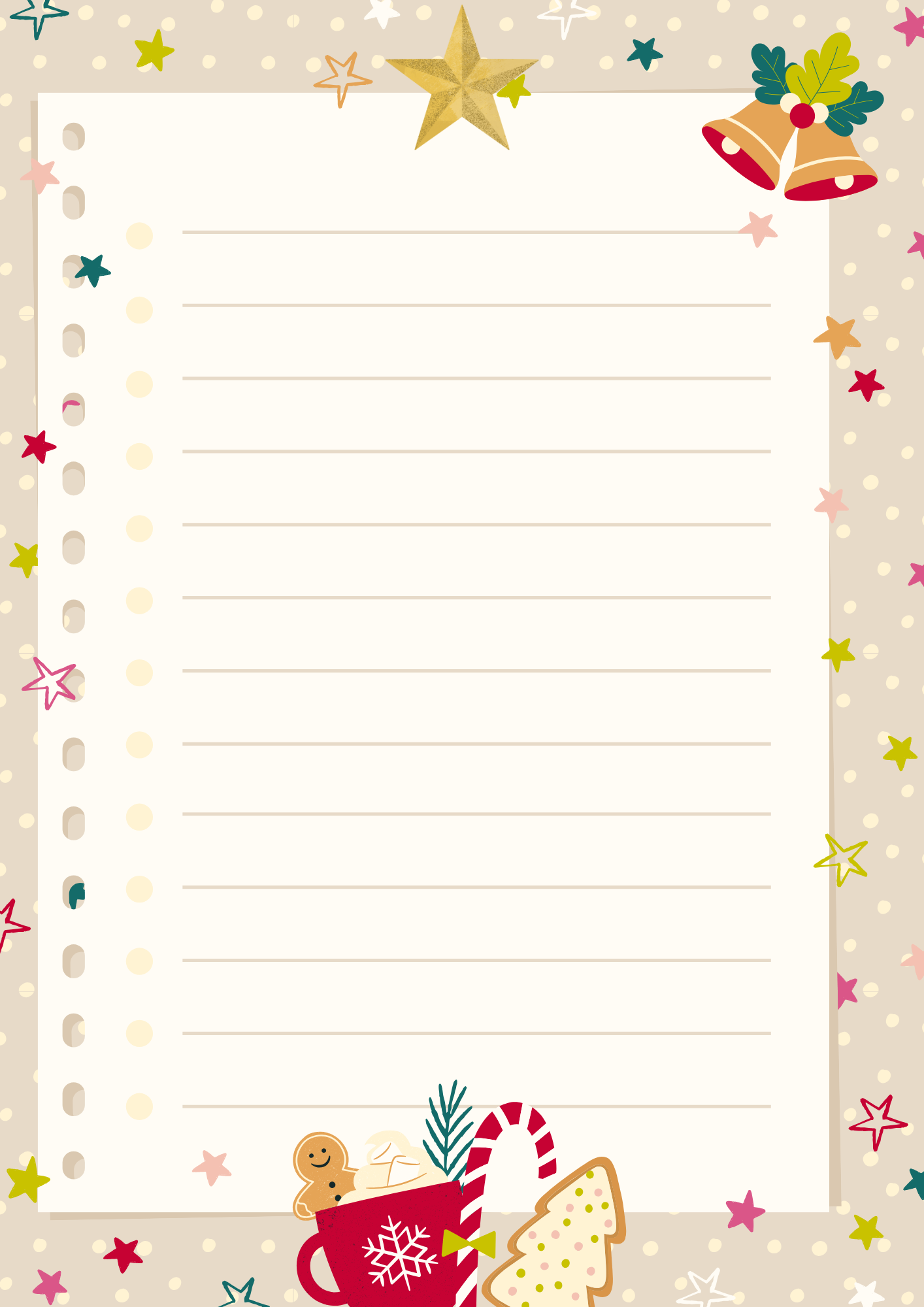 크리스마스 겨울 편지지 무료 다운로드 이미지 모음