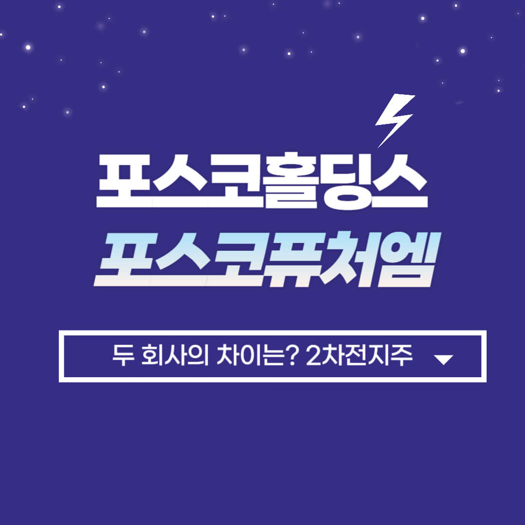 포스코홀딩스 포스코퓨처엠 차이 썸네일