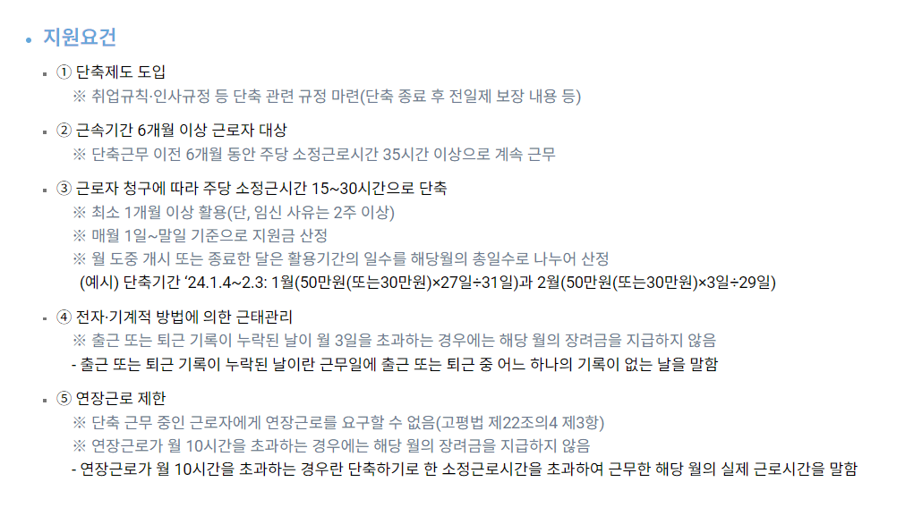 워라벨 일자리 장려금