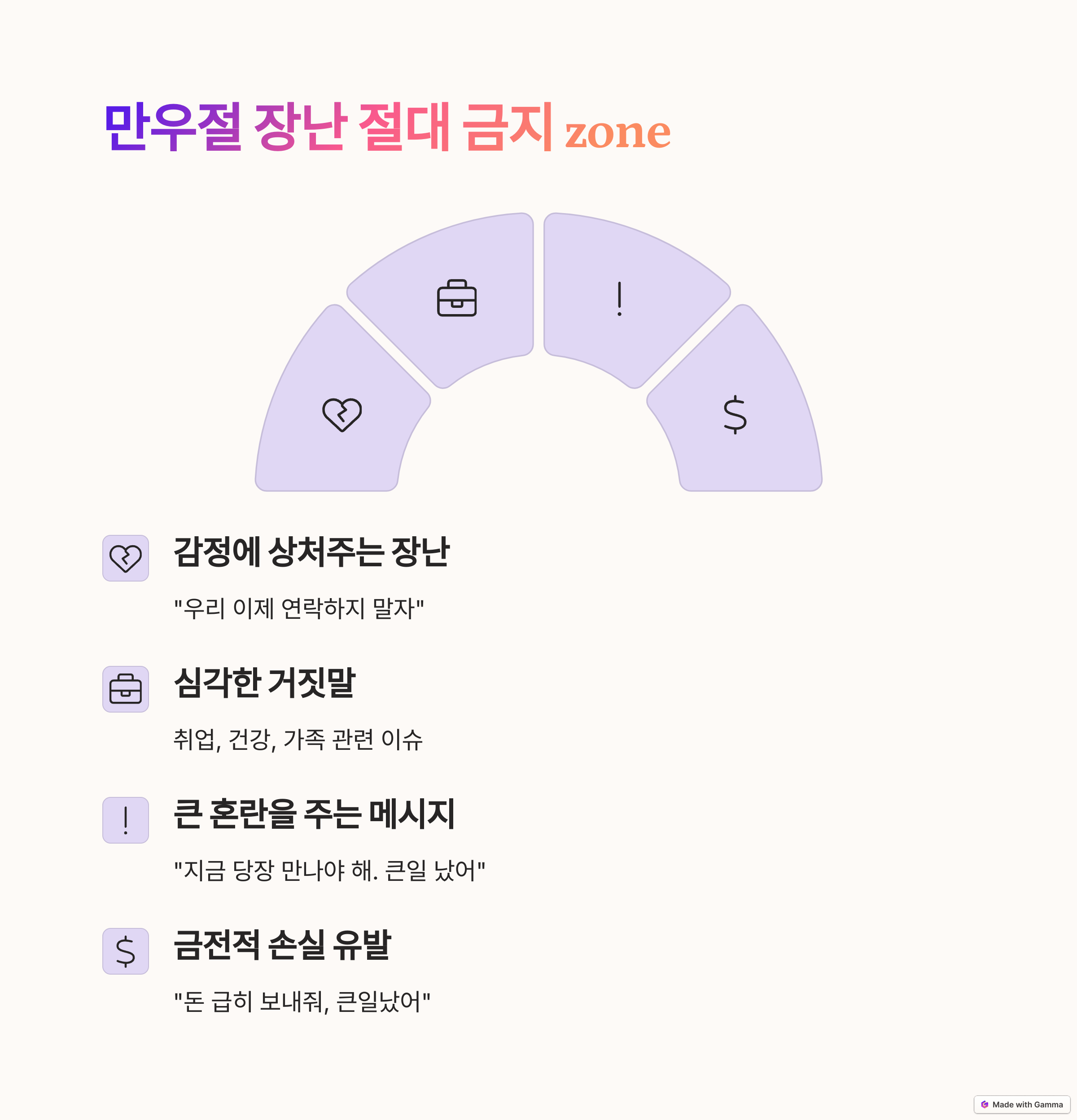 만우절 장난 금지