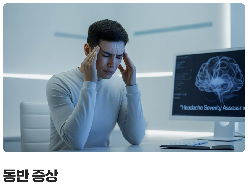 마지막 기록&amp;#44; 동반 증상과 통증 점수