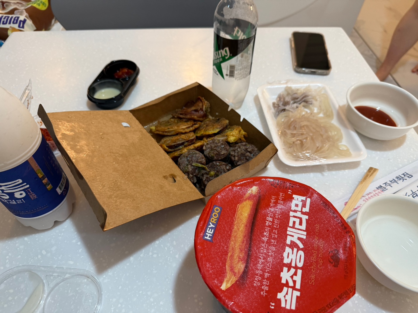 강릉중앙시장 맛집 음식 포장