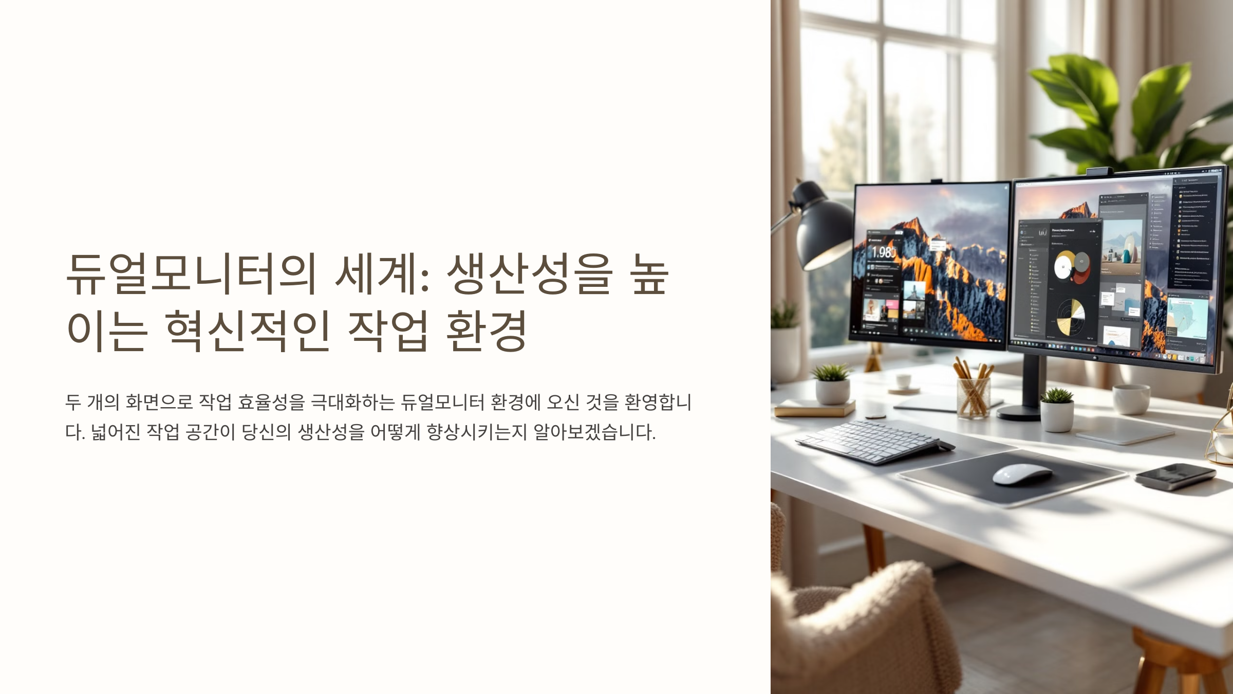 듀얼모니터