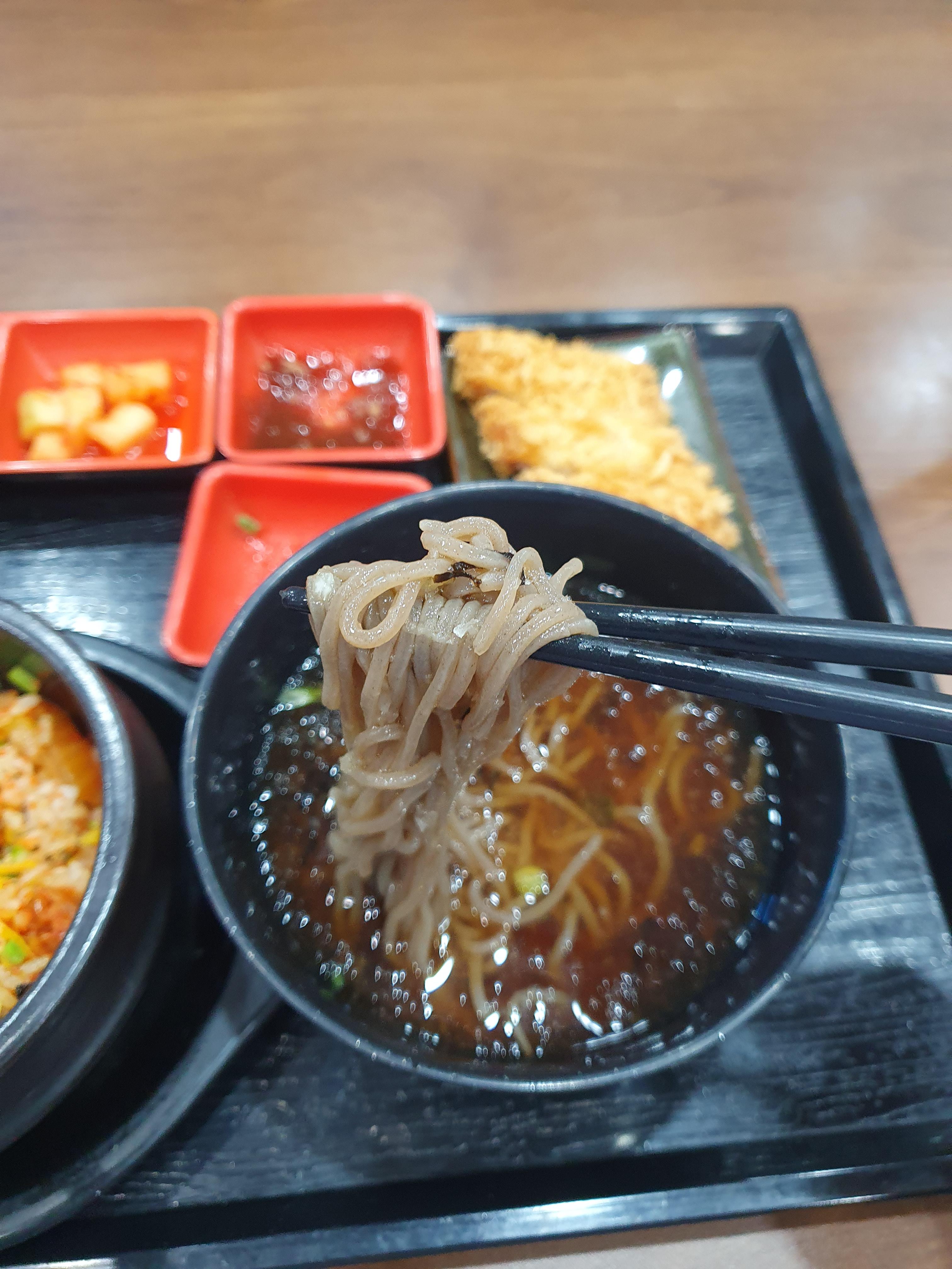 충남대 병원 지하 맛집 미소야 알밥정식의 시원한 냉모밀 국수 시원하다