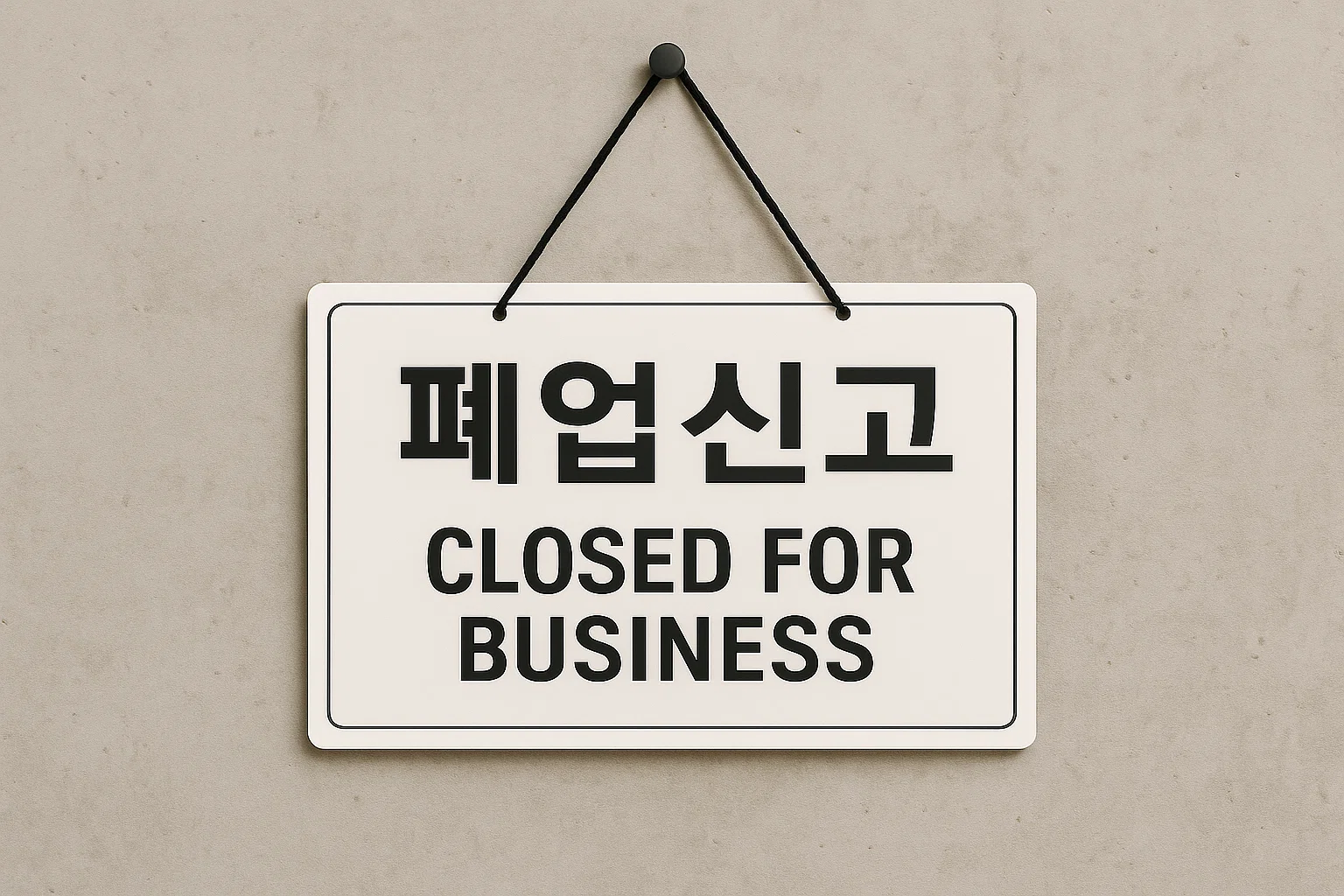 폐업신고 진행 중인 홈택스 화면