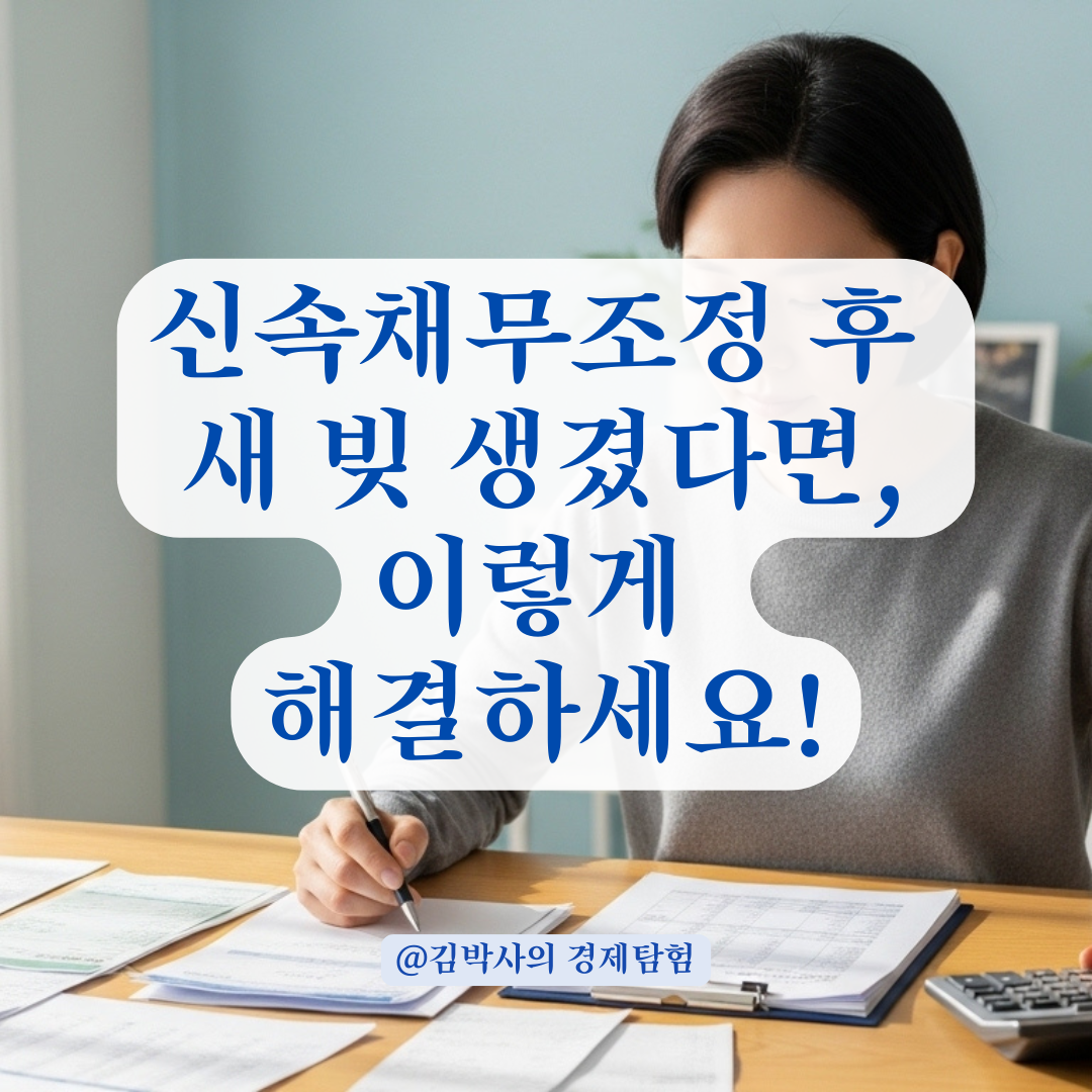 신속채무조정 후 새 빚이 생겼다면? 추가 조정 가능 여부 정리.