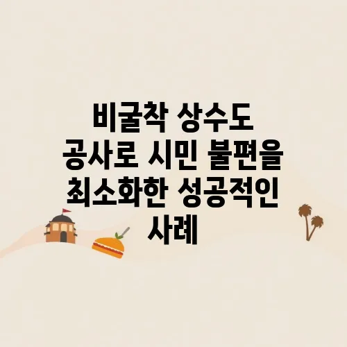 비굴착 상수도 공사로 시민 불편을 최소화한 성공적인 사례