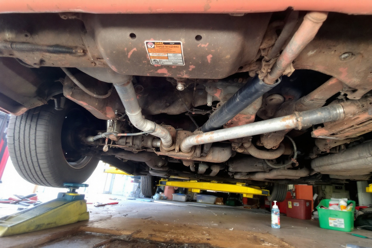 겨울철 손상된 차