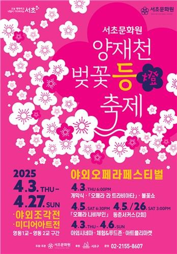 양재천 벚꽃 등 축제