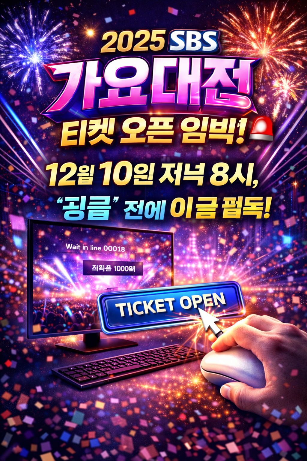 2025 SBS 가요대전 티켓 오픈 임박!